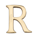 Heritage Brass Alphabet R Rear Fix 51mm (2") Polished Brass finish - C1565 2 R-PB - Choice Handles