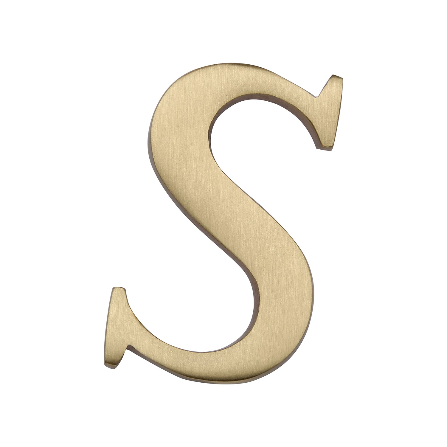 Pin Fix Lettering Heritage Brass Alphabet S Pin Fix 51mm (2