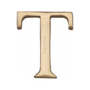 Heritage Brass Alphabet T Rear Fix 51mm (2") Polished Brass finish - C1565 2 T-PB - Choice Handles