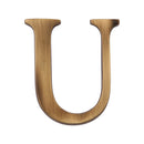 Heritage Brass Alphabet U Rear Fix 51mm (2") Antique finish - C1565 2 U-AT - Choice Handles