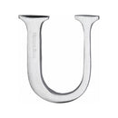Heritage Brass Alphabet U Rear Fix 51mm (2") Satin Chrome finish - C1565 2 U-SC - Choice Handles