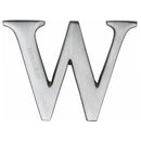 Heritage Brass Alphabet W Rear Fix 51mm (2") Satin Chrome finish - C1565 2 W-SC - Choice Handles