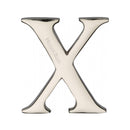 Heritage Brass Alphabet X Pin Fix 51mm (2") Polished Nickel Finish - C1565 2 X-PNF - Choice Handles
