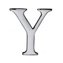 Heritage Brass Alphabet Y Rear Fix 51mm (2") Polished Chrome finish - C1565 2 Y-PC - Choice Handles