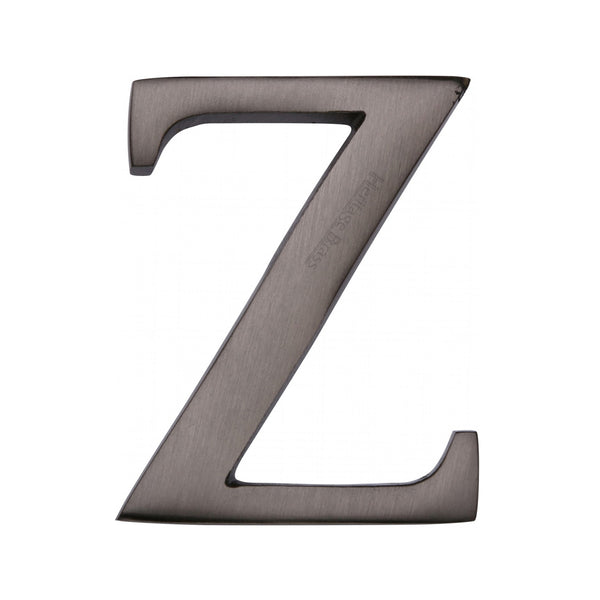 Heritage Brass Alphabet Z Pin Fix 51mm (2") Matt Bronze Finish - C1565 2 Z-MB - Choice Handles