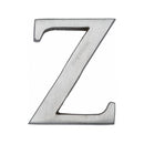 Heritage Brass Alphabet Z Rear Fix 51mm (2") Satin Chrome finish - C1565 2 Z-SC - Choice Handles