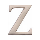 Heritage Brass Alphabet Z Rear Fix 51mm (2") Satin Nickel finish - C1565 2 Z-SN - Choice Handles