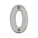 Heritage Brass Numeral 0 Face Fix 76mm (3) Satin Nickel finish
 - C1566 0-SN - Choice Handles