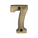 Heritage Brass Numeral 7 Face Fix 76mm (3) Antique finish
 - C1566 7-AT - Choice Handles