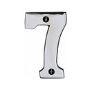 Heritage Brass Numeral 7 Face Fix 76mm (3") Polished Chrome finish - C1566 7-PC - Choice Handles