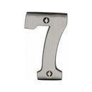 Heritage Brass Numeral 7 Face Fix 76mm (3) Satin Nickel finish
 - C1566 7-SN - Choice Handles