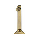 Heritage Brass Numeral 1 Face Fix 51mm (2") Antique finish - C1567 1-AT - Choice Handles