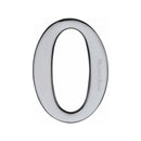 Heritage Brass Numeral 0 Self Adhesive 51mm (2") Polished Chrome finish - C1568 0-PC - Choice Handles