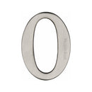 Heritage Brass Numeral 0 Self Adhesive 51mm (2") Satin Nickel finish - C1568 0-SN - Choice Handles