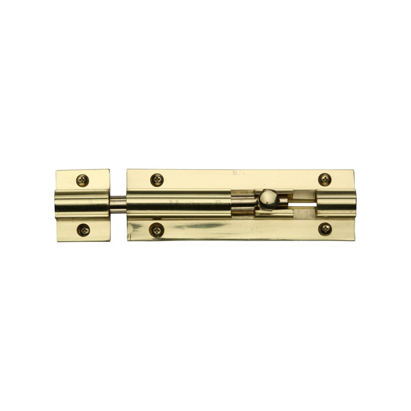 Heritage Brass Door Bolt Straight 2.5" x 1" Polished Brass finish - C1580 21/2-PB - Choice Handles