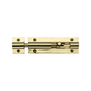 Heritage Brass Door Bolt Straight 3" x 1" Polished Brass finish - C1580 3-PB - Choice Handles