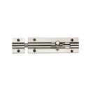 Heritage Brass Door Bolt Straight 4 x 1.25 Polished Nickel finish
 - C1582 4-PNF - Choice Handles