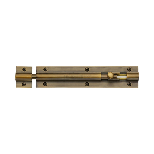 Heritage Brass Door Bolt Straight 6 x 1.25 Antique finish
 - C1582 6-AT - Choice Handles