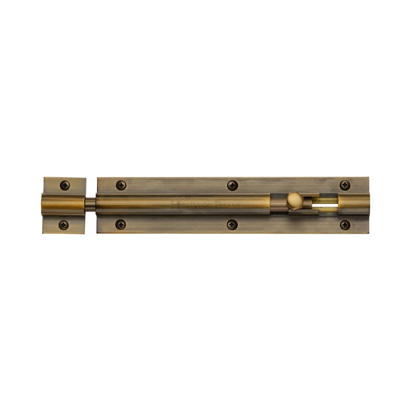 Heritage Brass Door Bolt Straight 6 x 1.25 Antique finish
 - C1582 6-AT - Choice Handles