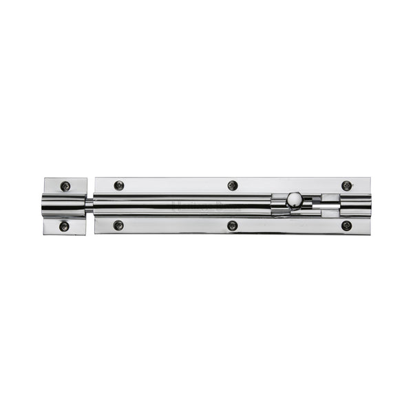 Heritage Brass Door Bolt Straight 6 x 1.25 Polished Chrome finish
 - C1582 6-PC - Choice Handles