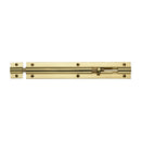 Heritage Brass Door Bolt Straight 8" x 1.25" Polished Brass finish - C1582 8-PB - Choice Handles
