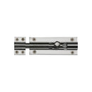 Heritage Brass Door Bolt Straight 4 x 1.5 Polished Chrome finish
 - C1584 4-PC - Choice Handles