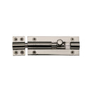 Heritage Brass Door Bolt Straight 4 x 1.5 Polished Nickel finish
 - C1584 4-PNF - Choice Handles