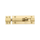 Heritage Brass Door Bolt Straight 4 x 1.5 Satin Brass finish
 - C1584 4-SB - Choice Handles