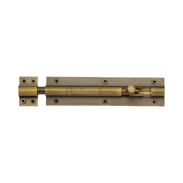 Heritage Brass Door Bolt Straight 6 x 1.5 Antique finish
 - C1584 6-AT - Choice Handles