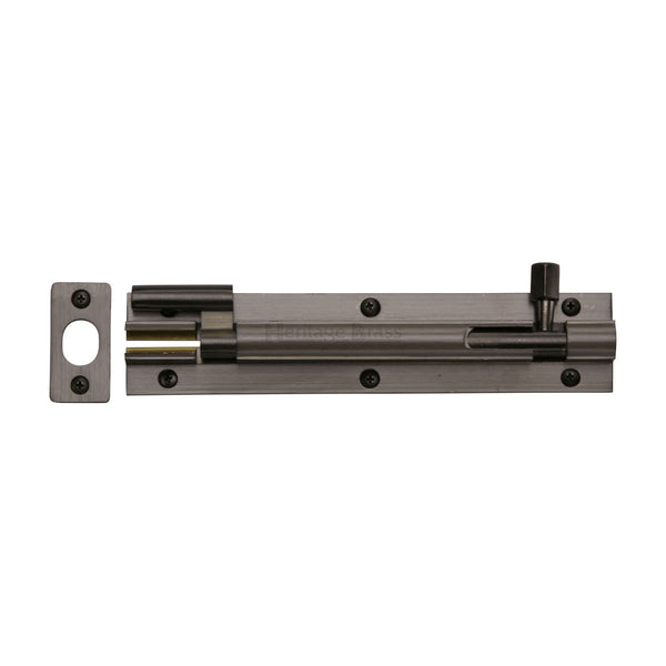 Heritage Brass Door Bolt Necked 6 x 1.25 Matt Bronze finish
 - C1592 6-MB - Choice Handles