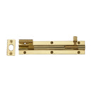 Heritage Brass Door Bolt Necked 6 x 1.25 Polished Brass finish
 - C1592 6-PB - Choice Handles