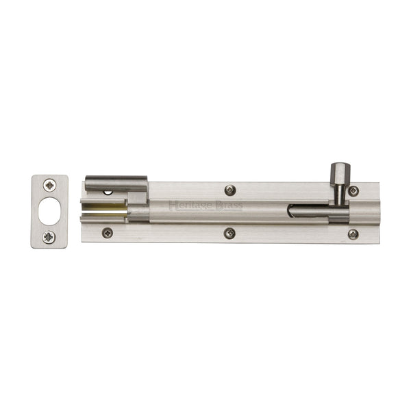 Heritage Brass Door Bolt Necked 6 x 1.25 Satin Nickel finish
 - C1592 6-SN - Choice Handles