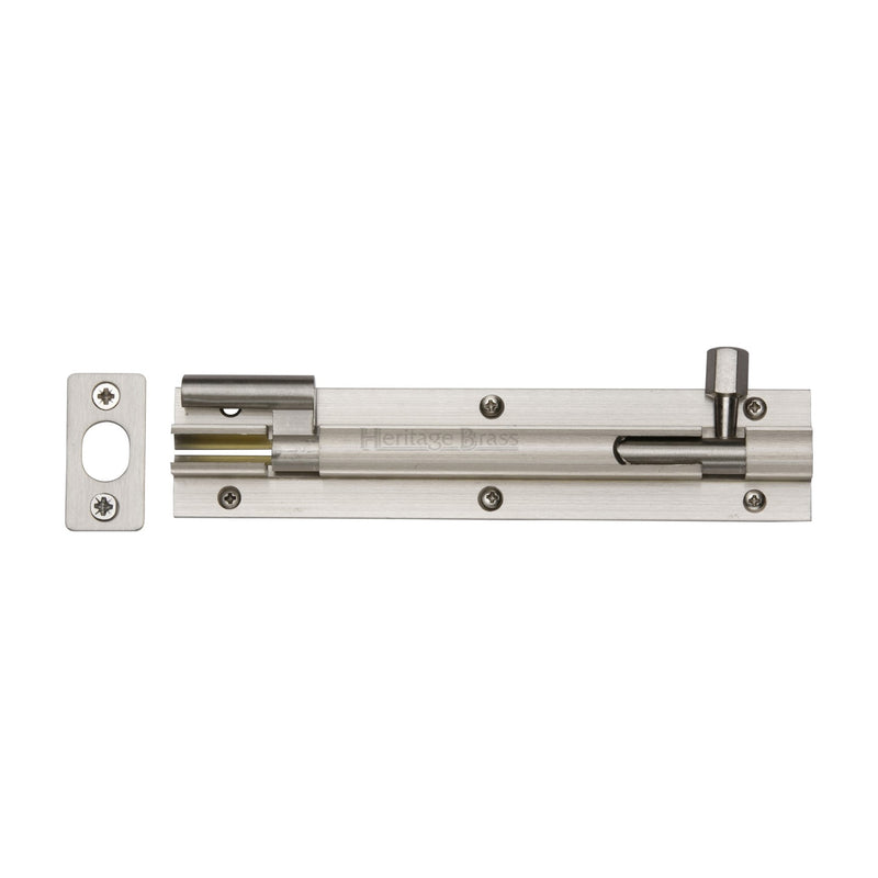 Heritage Brass Door Bolt Necked 6 x 1.25 Satin Nickel finish
 - C1592 6-SN - Choice Handles