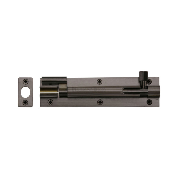 Heritage Brass Door Bolt Necked 6" x 1.5" Matt Bronze finish - C1594 6-MB - Choice Handles
