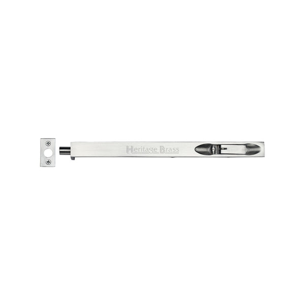 Heritage Brass Door Bolt Flush Fitting 10 x .3/4 Satin Chrome finish
 - C1680 10-SC - Choice Handles