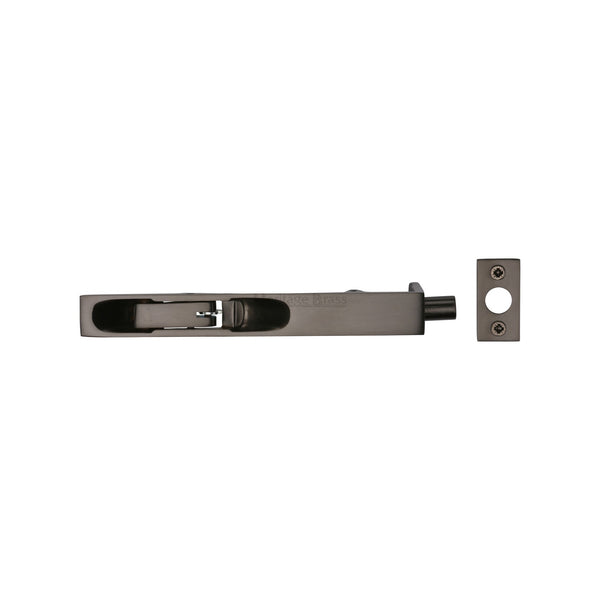 Heritage Brass Door Bolt Flush Fitting 6" x .3/4" Matt Bronze finish - C1680 6-MB - Choice Handles