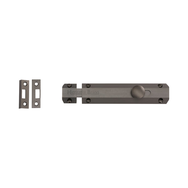 Heritage Brass Door Bolt Flat 4" Matt Bronze finish - C1685 4-MB - Choice Handles