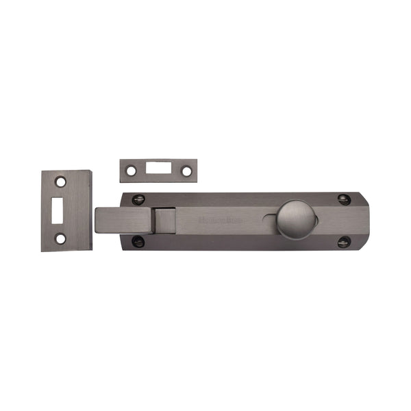 Heritage Brass Door Bolt Necked Flat 6 Matt Bronze finish
 - C1694 6-MB - Choice Handles