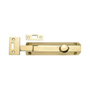 Heritage Brass Door Bolt Necked Flat 6 Polished Brass finish
 - C1694 6-PB - Choice Handles