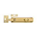 Heritage Brass Door Bolt Necked Flat 6 Satin Brass finish
 - C1694 6-SB - Choice Handles