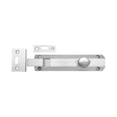 Heritage Brass Door Bolt Necked Flat 6 Satin Chrome finish
 - C1694 6-SC - Choice Handles