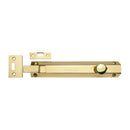 Heritage Brass Door Bolt Necked Flat 8 Polished Brass finish
 - C1694 8-PB - Choice Handles