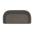 Heritage Brass Drawer Pull Bauhaus Design 76mm CTC Matt Bronze Finish - C1740-MB - Choice Handles