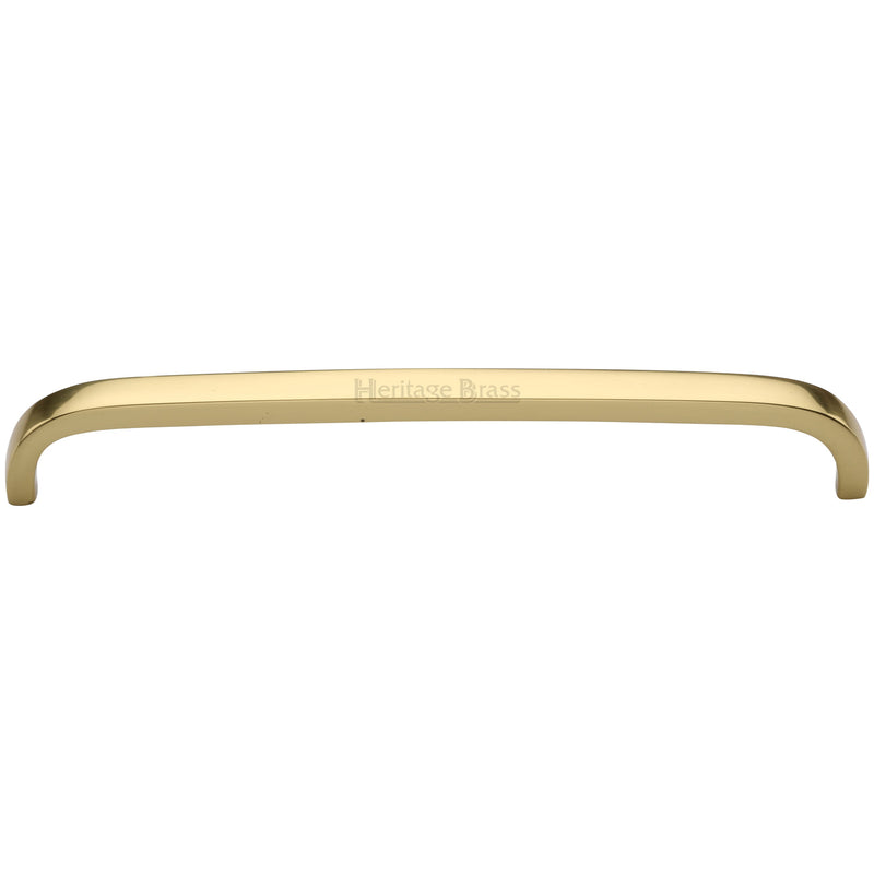Heritage Brass Cabinet Pull D Shaped 203mm Polished Brass finish - C1800 203-PB - Choice Handles