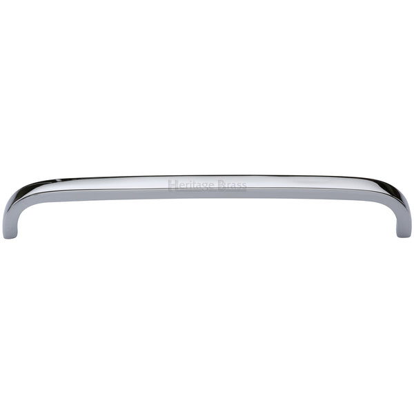 Heritage Brass Cabinet Pull D Shaped 203mm Polished Chrome finish - C1800 203-PC - Choice Handles