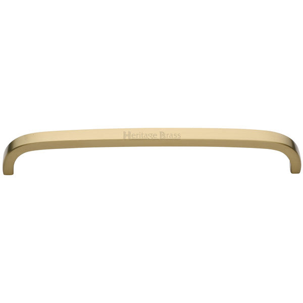 Heritage Brass Cabinet Pull D Shaped 203mm CTC Satin Brass Finish - C1800 203-SB - Choice Handles