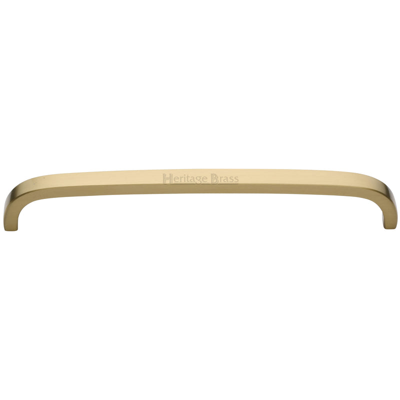 Heritage Brass Cabinet Pull D Shaped 203mm CTC Satin Brass Finish - C1800 203-SB - Choice Handles