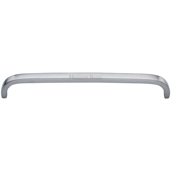 Heritage Brass Cabinet Pull D Shaped 203mm Satin Chrome finish - C1800 203-SC - Choice Handles