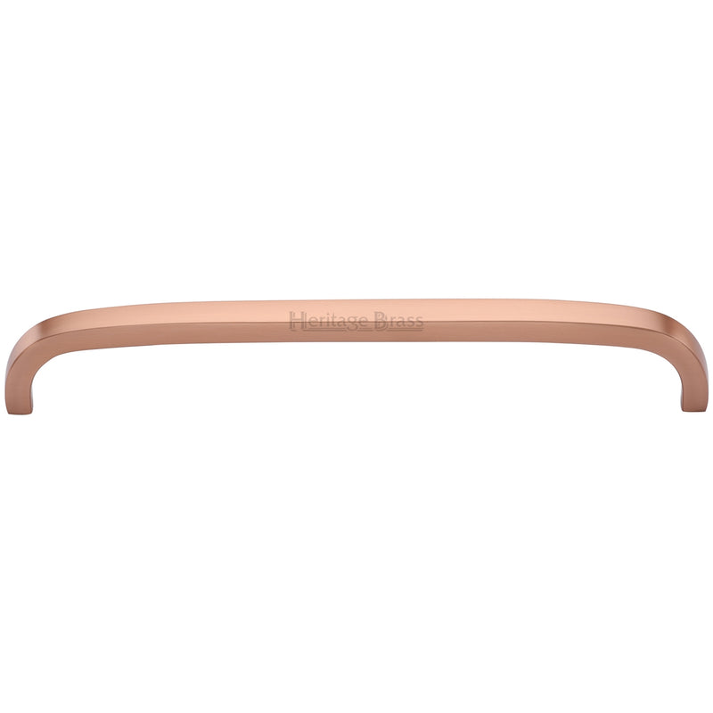 Heritage Brass Cabinet Pull D Shaped 203mm CTC Satin Rose Gold Finish - C1800 203-SRG - Choice Handles
