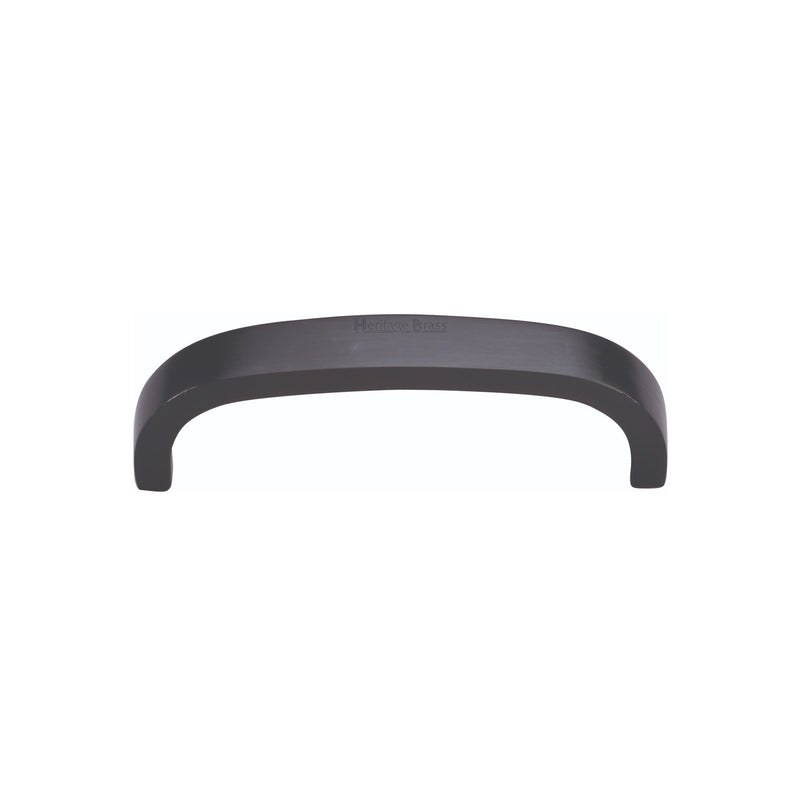 Heritage Brass Cabinet Pull D Shaped 89mm CTC Matt Black Finish - C1800 89-BKMT - Choice Handles